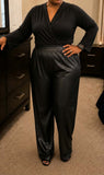 Black Faux Leather Pants