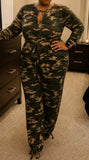 Camo Keyhole Jumpsuit