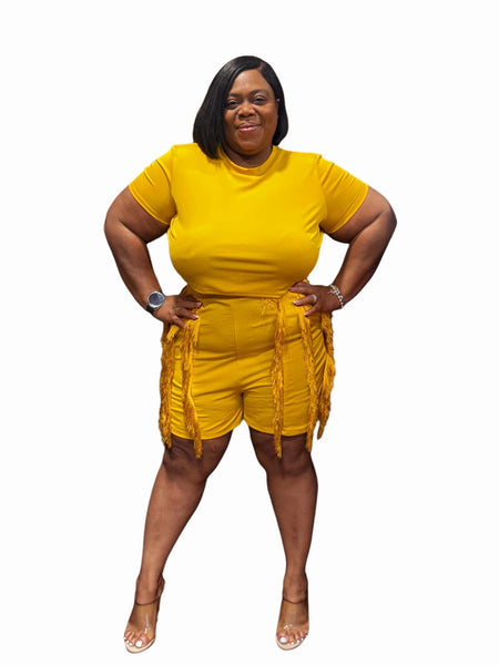 Fringe Frenzy Short Set – Q'Tee Kouture