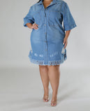 Mz.Independent Dress Denim