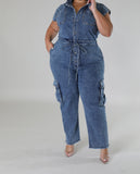 Fall in Love Jumpsuit Denim