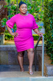 Let's Talk Business Dress Magenta