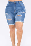 Whitney Distressed Denim Shorts