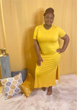 Just Curvy Dress Daylight Yellow